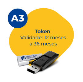 Token. Validade: 12 meses a 36 meses.